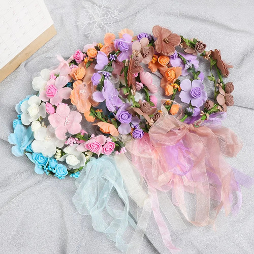 Nuevo Diadema Con Forma De Corona De Flores For Boda,
