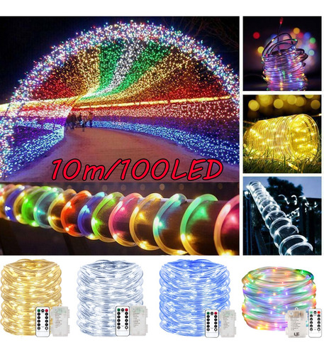 10m Waterproof Rgb Controle Remoto Iluminação De Natal Ao Ar