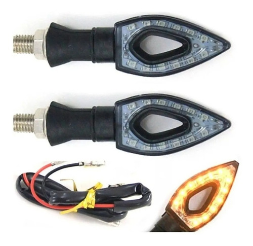 4 Setas Led Esport Hornet Fazer Twister Cb300 Xj6 Xre300 Mt