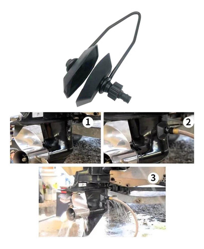 Limpiador De Agua De Motor Fuera De Borda Con Adaptador De