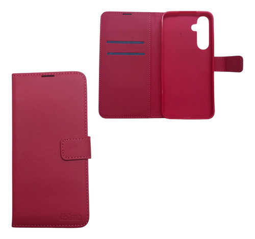 Funda Ejecutiva Agenda Tipo Libro Para Samsung A16 A165 Fucsia Flip Cover