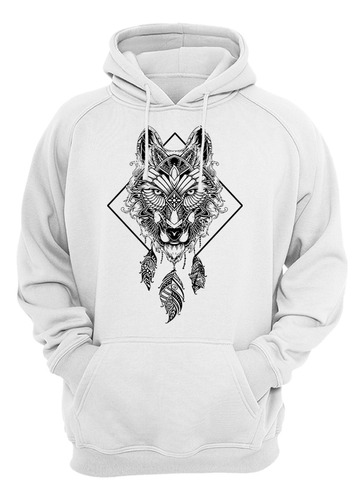 Sudadera Lobo Atrapasueños Creativa Regalo Divertida Mod.060