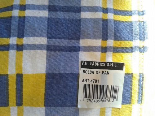 Bolsa De Algodon Para Pan Con Soga