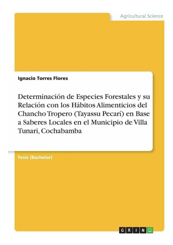 Libro Determinación De Especies Forestales Y Su Relació Lcm9