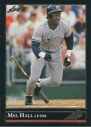 Barajita Mel Hall Leaf 1992 #88 New York Yankees Black Gold