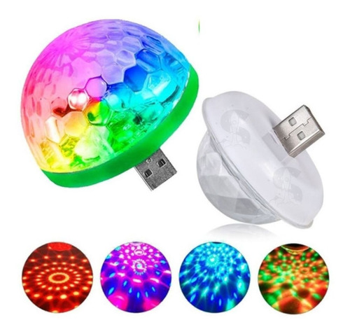 Mini Globo De Luz Led De Colores Rgb Para Fiesta, Usb, Iphon