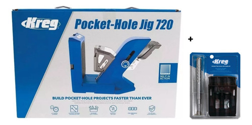 Sistema Pocket Hole Jig 720 + Guia Para Cortar Tarugos Kreg 