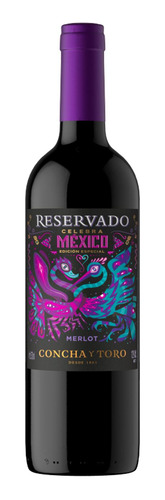 Pack De 4 Vino Tinto Reservado Merlot Ed. Alebrijes 750 Ml