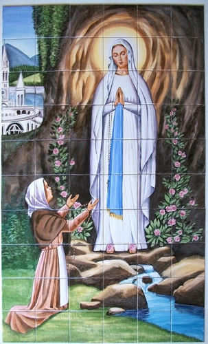 Imagen 5 de 10 de Imágenes Religiosas. Mayólicas. 1,05 X 0,75m (mre35)