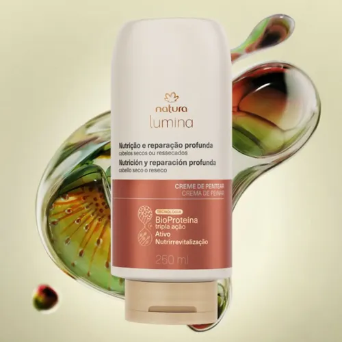 CREMA PARA PEINAR LUMINA DE NATURA NUTRICION Y REPARACION 250 GR