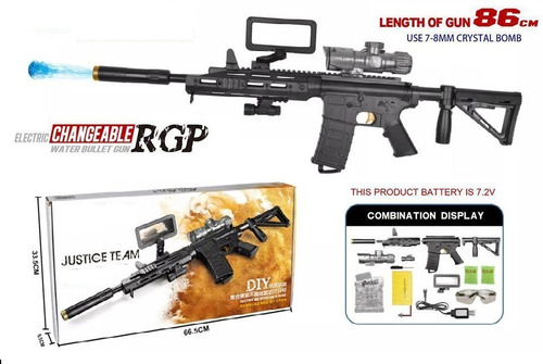 Pistola Rifle Hidrogel Automatica Gotcha Juguete+laser+regal