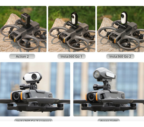 Soporte Base Montura Camara Accion Gopro 360 Dji Avata 2