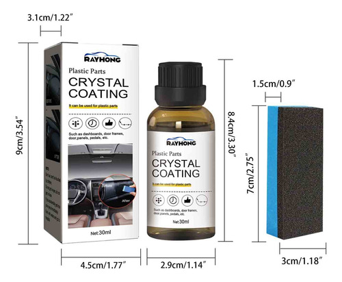 Peças De Plástico Com Revestimento De Cristal, Carro Fácil D