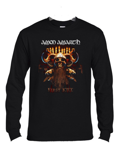 Polera Ml Amon Amarth First Kill Metal Abominatron