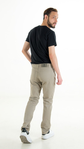 Pantalón Beige De Hombre De Vestir De Gabardina Polo Club 