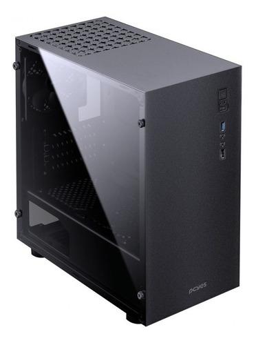 Imagem 2 de 8 de Gabinete Mid-tower Terra 2 Fans Com Lateral Acrilica Preto
