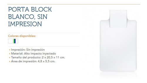 Imagen 5 de 7 de Pack 25 Porta Block Planilla Portablock Comanda 18x11cm