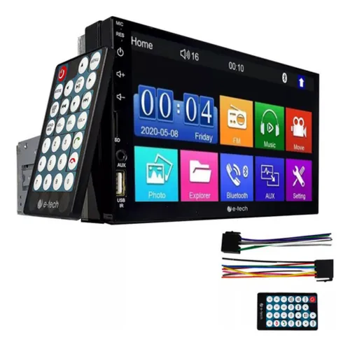 comprar Central Multimídia 1 Din Mp5 Tela 7 Bluetooth Usb +camera Ré