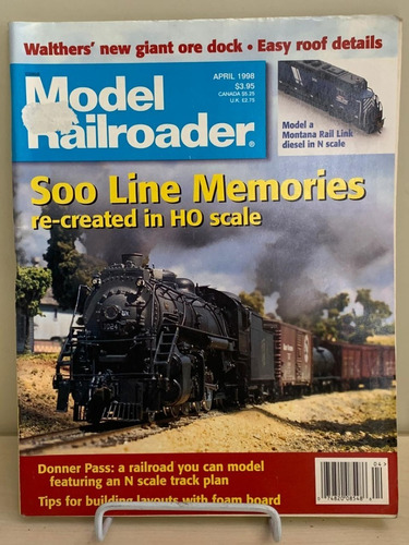 Revista Model Railroader Abril 1998