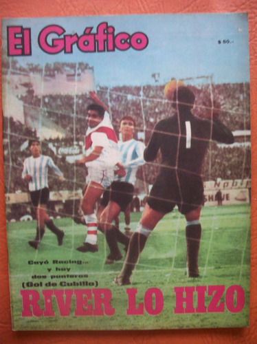 El Grafico 2448 6/9/1966 River Lo Hizo Le Gano A Racing