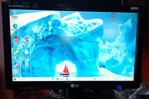 Monitor Lg L177ws-bf De 17 Pulgadas Sirve Camaras Con Dvr Negro (Usado)