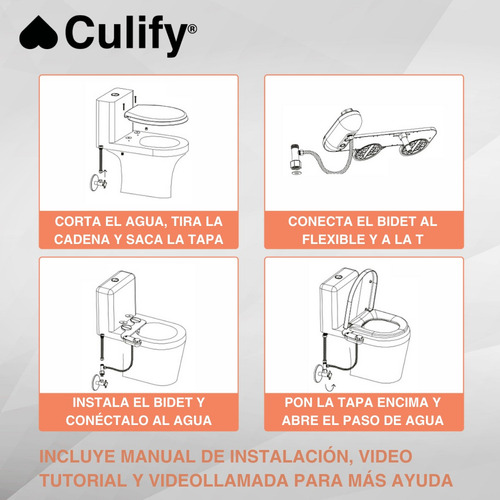 Bide Culify Ducha Árabe Turca Wc Inodoro Kit Completo Bidet