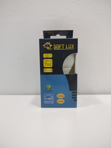 Bombillo Led Bulbo 7w 6k, Soft Lux Set 2 Piezas (cod.0368)