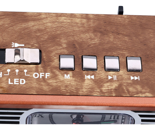Linterna De Reloj Vintage Radio Multifuncional Am Fm Sw Band