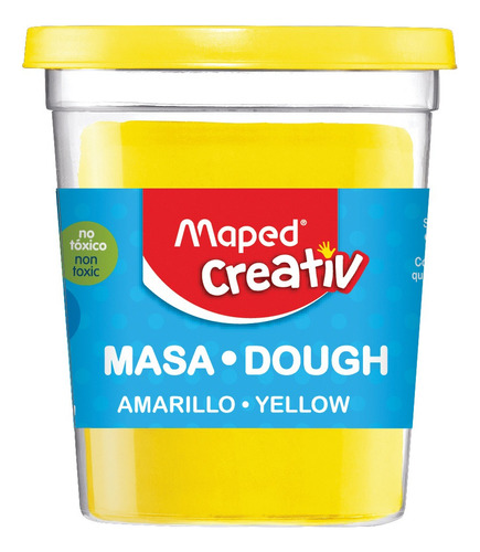 Masa Plastilina Maped Suave Perfumada Pote 114 Grs Colores Color Amarillo