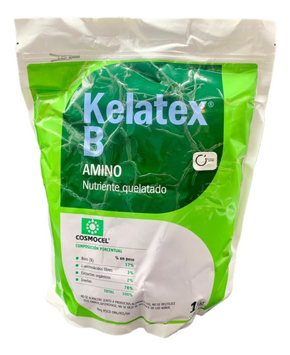 Kelatex B Amino  Nutriente Quelatado Alto En Boro 1 Kg