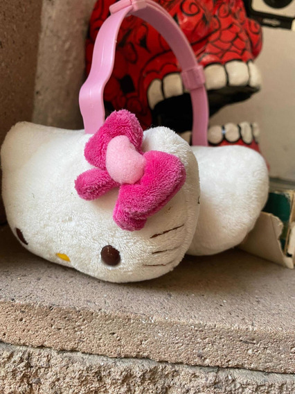 morado morado Talla:talla única Orejera y guantes para niña de Hello Kitty en color violeta y rosa Talla única 