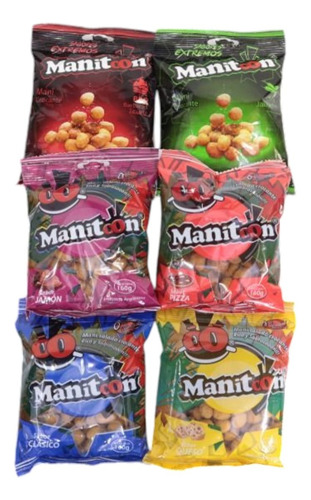 Mani Japones Manitoon 140gr X6 Uni Sabor Chile Jalapeño