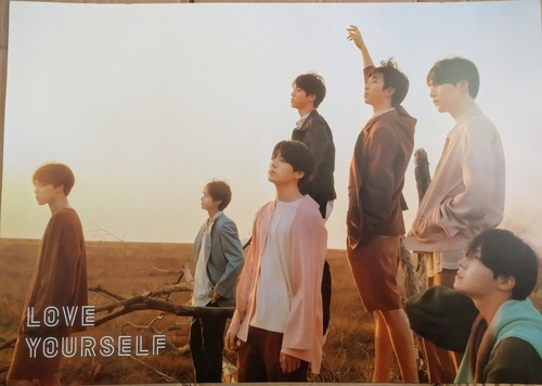 Imagen 3 de 4 de Set 4 Posters Bts Originales Love Yourself En Tubo