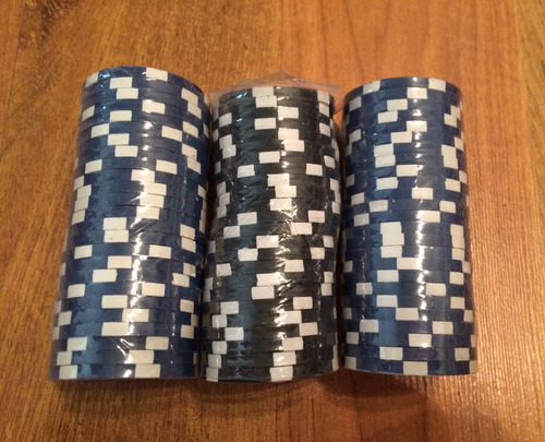 Tres Paquetes De Fichas Finas Para Jugar Poker Loteria!!