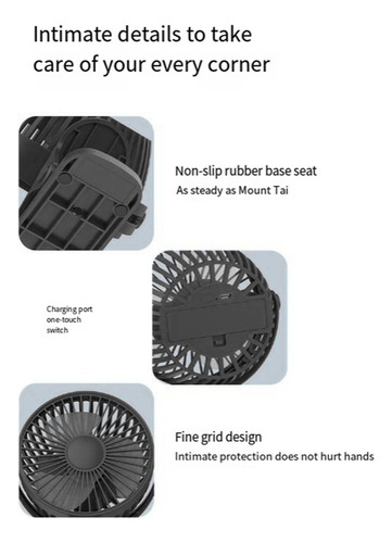 Li Ventilador K5clip Con Carga Usb For Dormitorio De