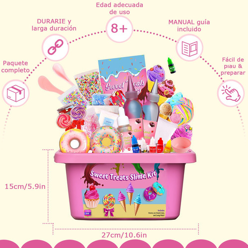 Kit De Slime De Helado, Increíble Kit Para Hacer Slime De He