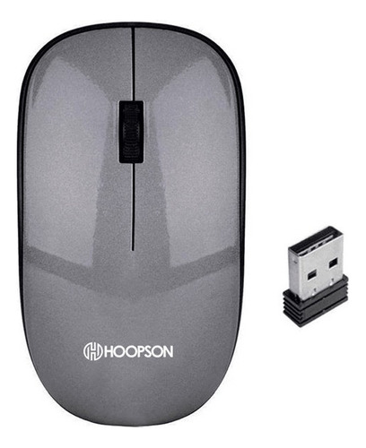 Mouse Usb S/fio Ms-040w Hoopson Cor Cinza