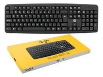 Comprar Teclado Bright 0014 Qwerty Português Brasil Cor Preto Abnt2