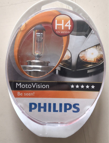 Bombillo H4 Phillips 12 V Moto Vision 