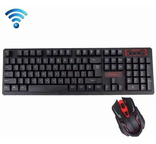 Combo Inalambrico 2.4ghz Compacto Teclado + Mouse 1600dpi 