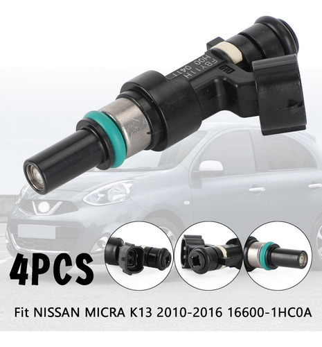 4 Inyectores De Combustible Fby11h0 Fby1010 Para Nissan Micr