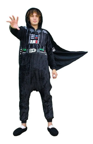 Pijama Macacão Kigurumi Star Wars Darth Vader M Oficial 