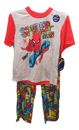 Pijama Marvel Spiderman Conjunto 3 Pz Rojo Niño Sm210bzsjc