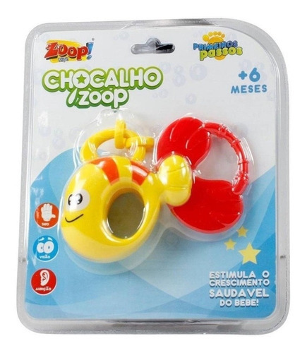 Chocalho E Mordedor Peixinho Zp00149 - Zoop Toys
