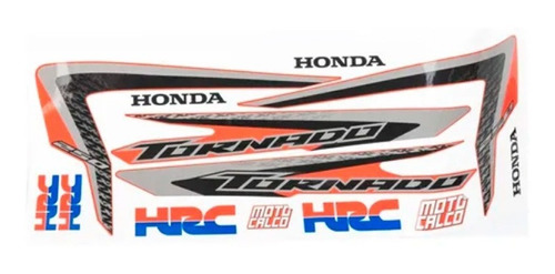 Kit Calcos Honda Tornado Xr 250 Moto Roja Solo En Mg Bikes