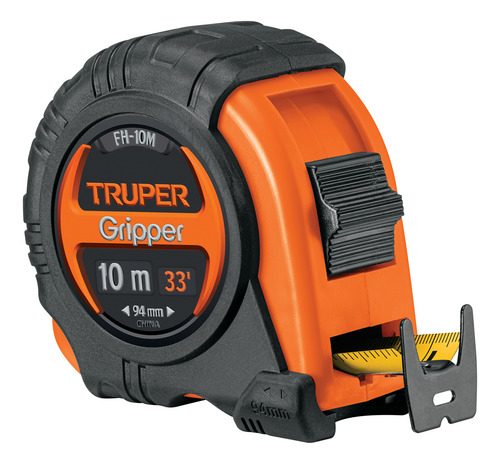 Flexómetro Gripper Contra Impactos 10 M Cinta 32 Mm 3 Pzs