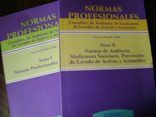 Normas Profecionales 1 Y 2. Contables, Auditoria Sindicatura