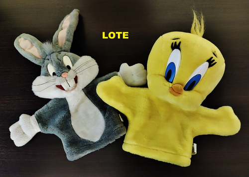 Lote Peluches Titeres Looney Tunes Marca Applause 1997 (Usado)