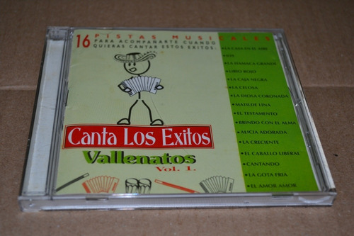  Canta Los Éxitos Vallenatos 16 Pistas Cd