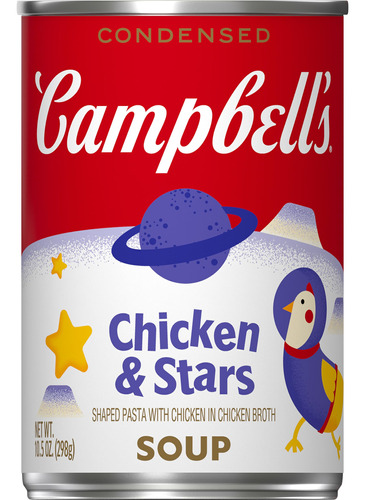 Campbell's Sopa Condensada Para Ninos, Sopa De Pollo Y Estre
